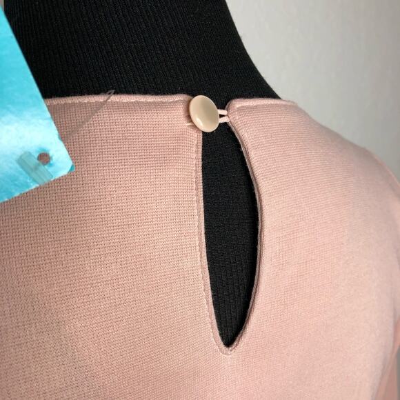 Tracy Negoshian Jada blush light pink sheath dress size Medium NWT - Picture 12 of 13